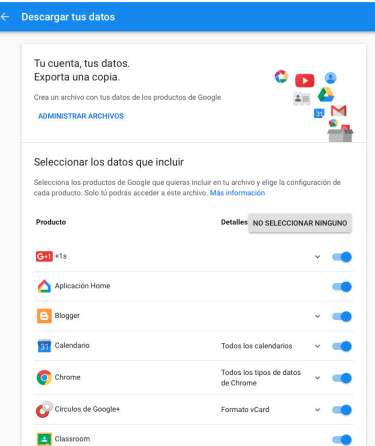 134 - Descargar datos G+