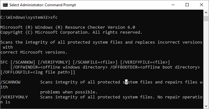 13. System File Checker